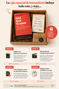 🎁 Caja Pack Especial por Lanzamiento. Haz que te lean (libro tapa blanda) SOLO PARA ESPAÑA