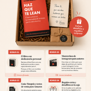 🎁 Caja Pack Especial por Lanzamiento. Haz que te lean (libro tapa blanda) SOLO PARA ESPAÑA